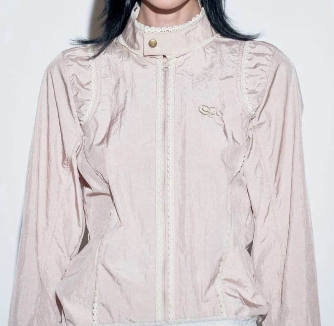 스컬프터 나일론 레이스 자켓 핑크s 상품이미지1