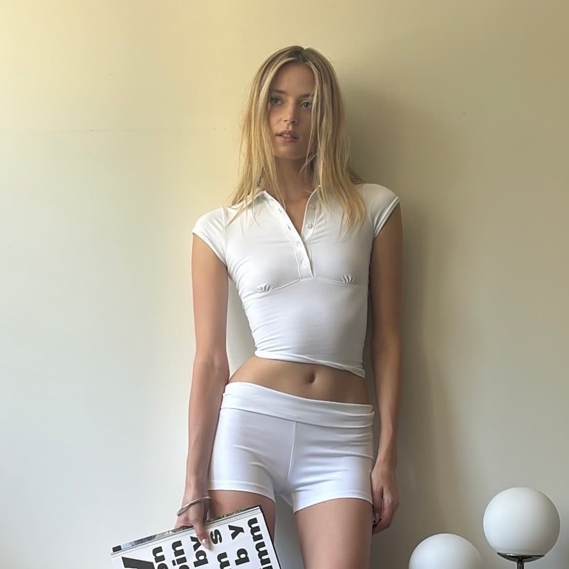 SMOOCH 폴로 베이비 티 화이트 상품이미지1