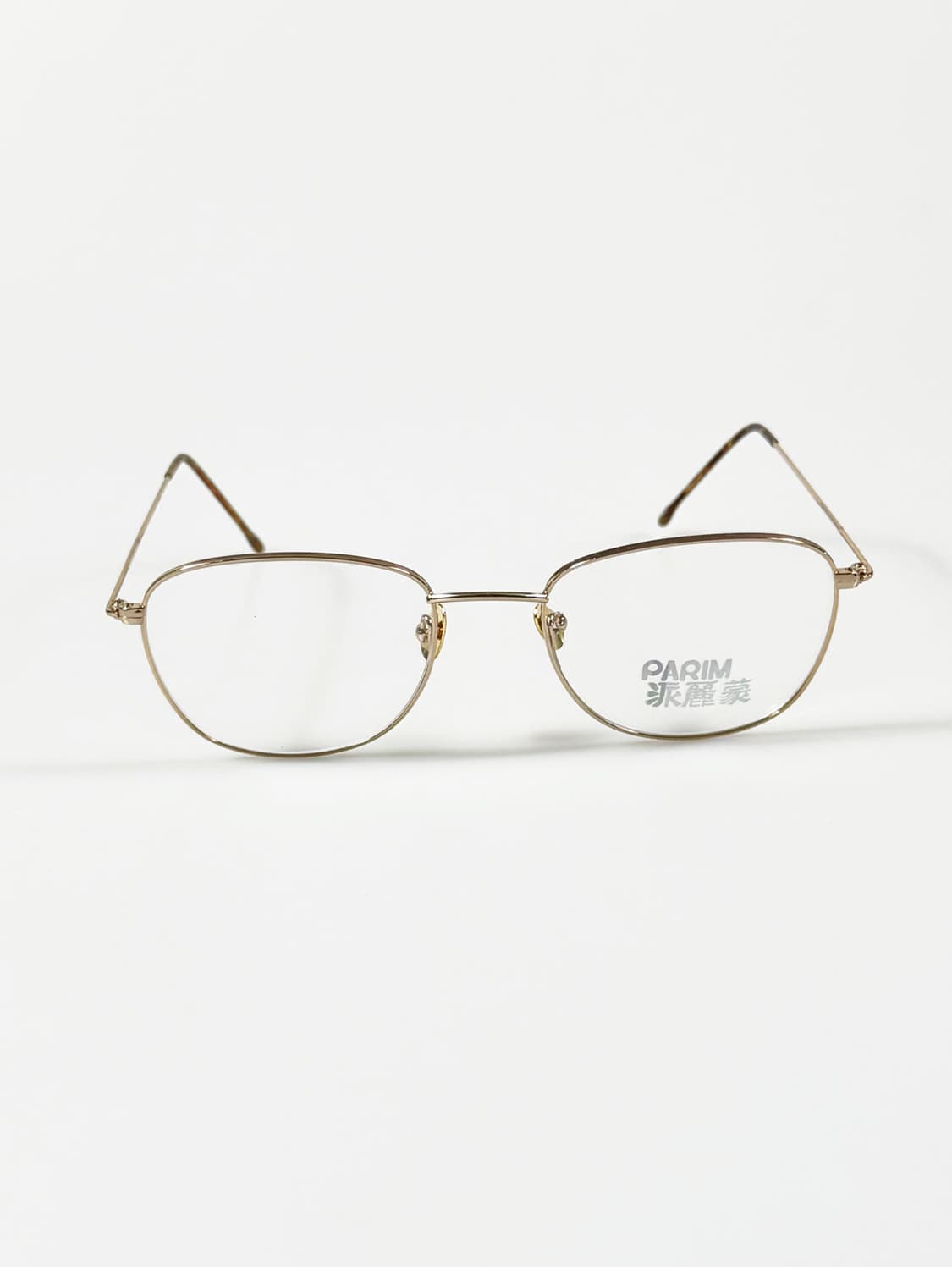 90s PARIM 골드 슬림 오벌 메탈 프레임 빈티지 안경 상품이미지1