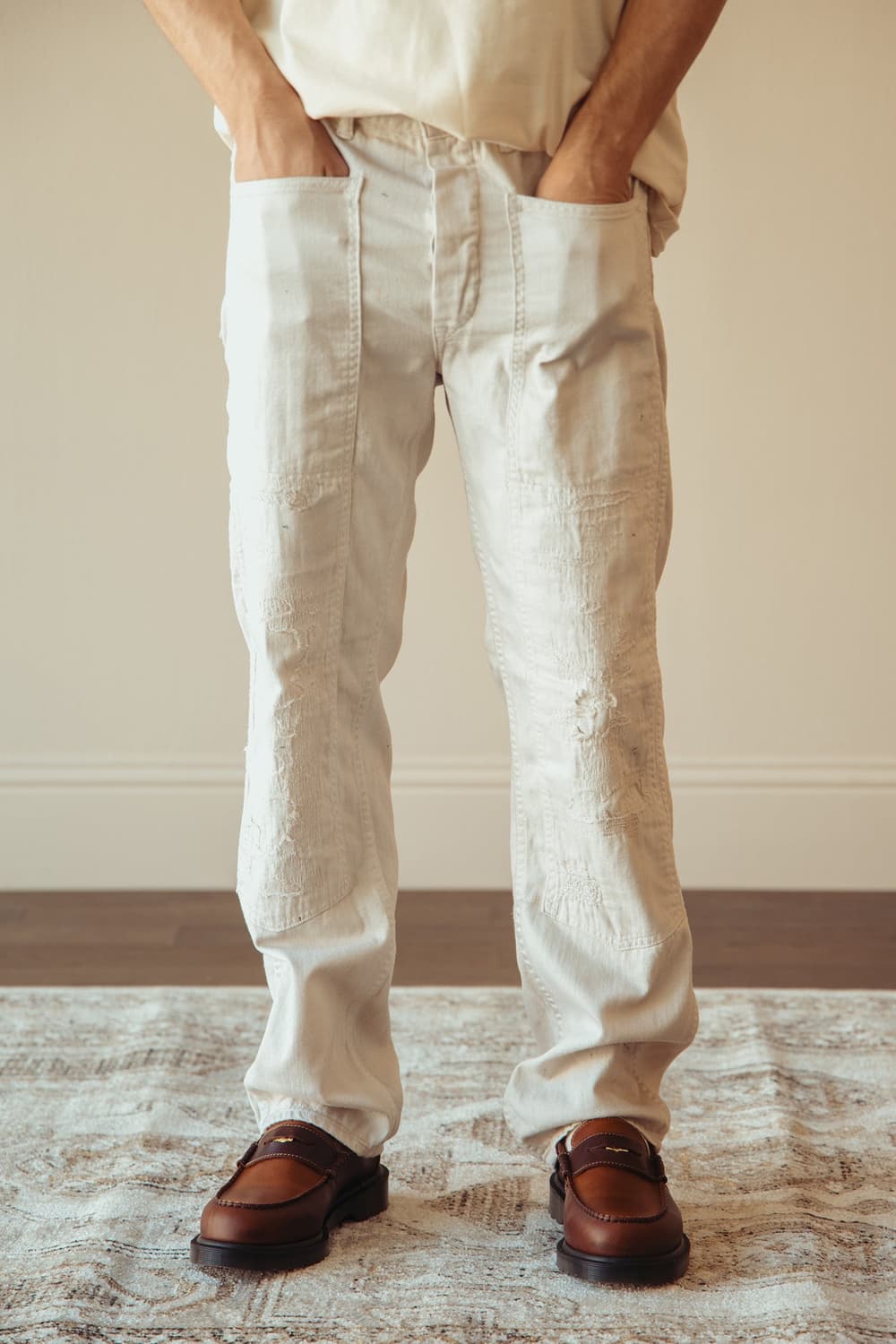 [30*30] RRL 엔지니어핏 리페어 카펜터 팬츠 상품이미지1