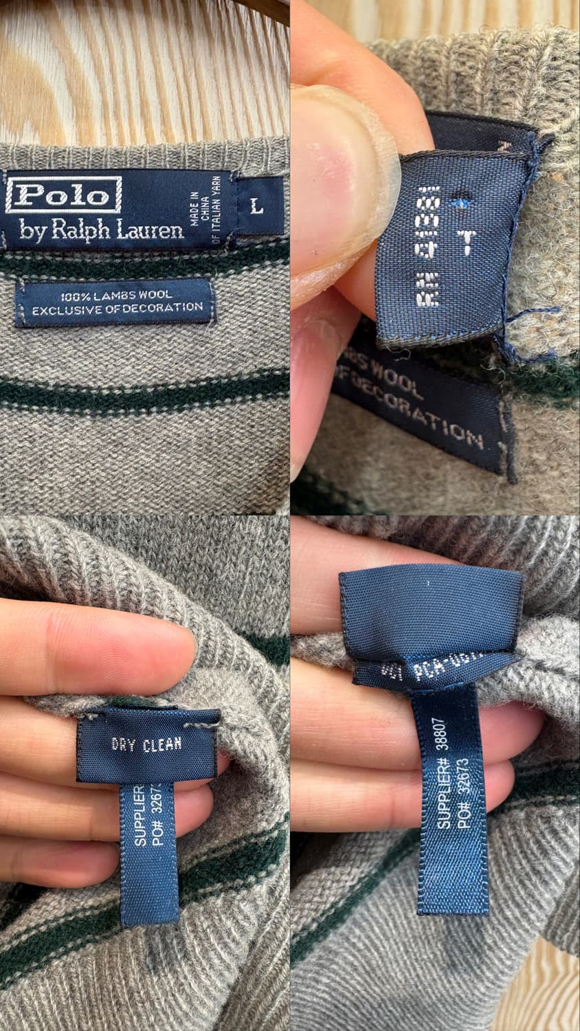 폴로 랄프로렌 스트라이프 램스울 니트 상품이미지10