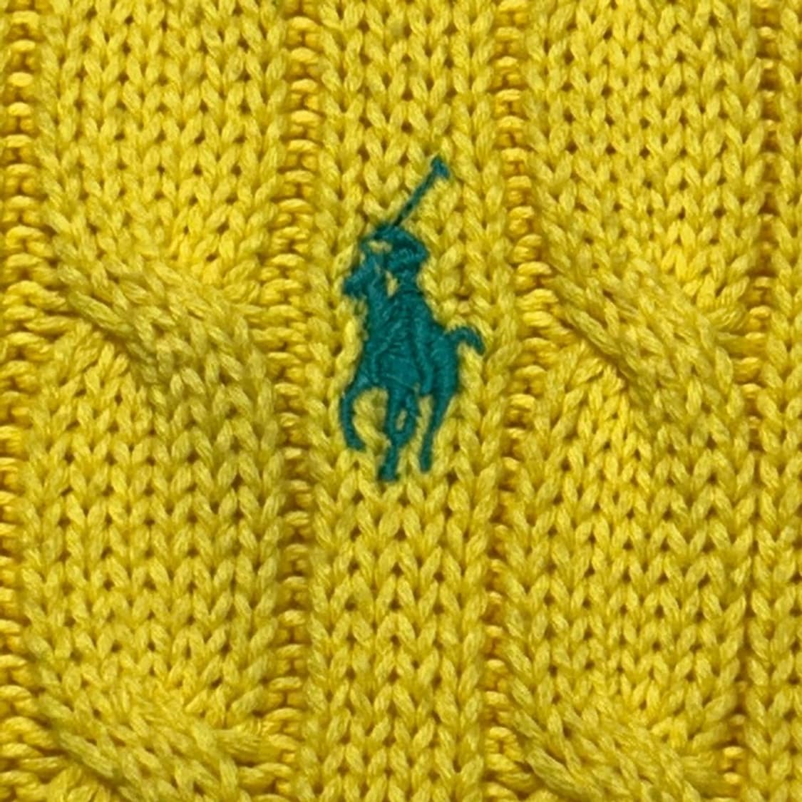 폴로랄프로렌 케이클 니트 스웨터 옐로우 S 상품이미지2