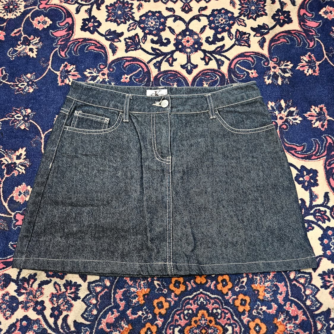 켈빈클라인 y2k 포켓 패치드 데님 미니스커트 28 상품이미지2