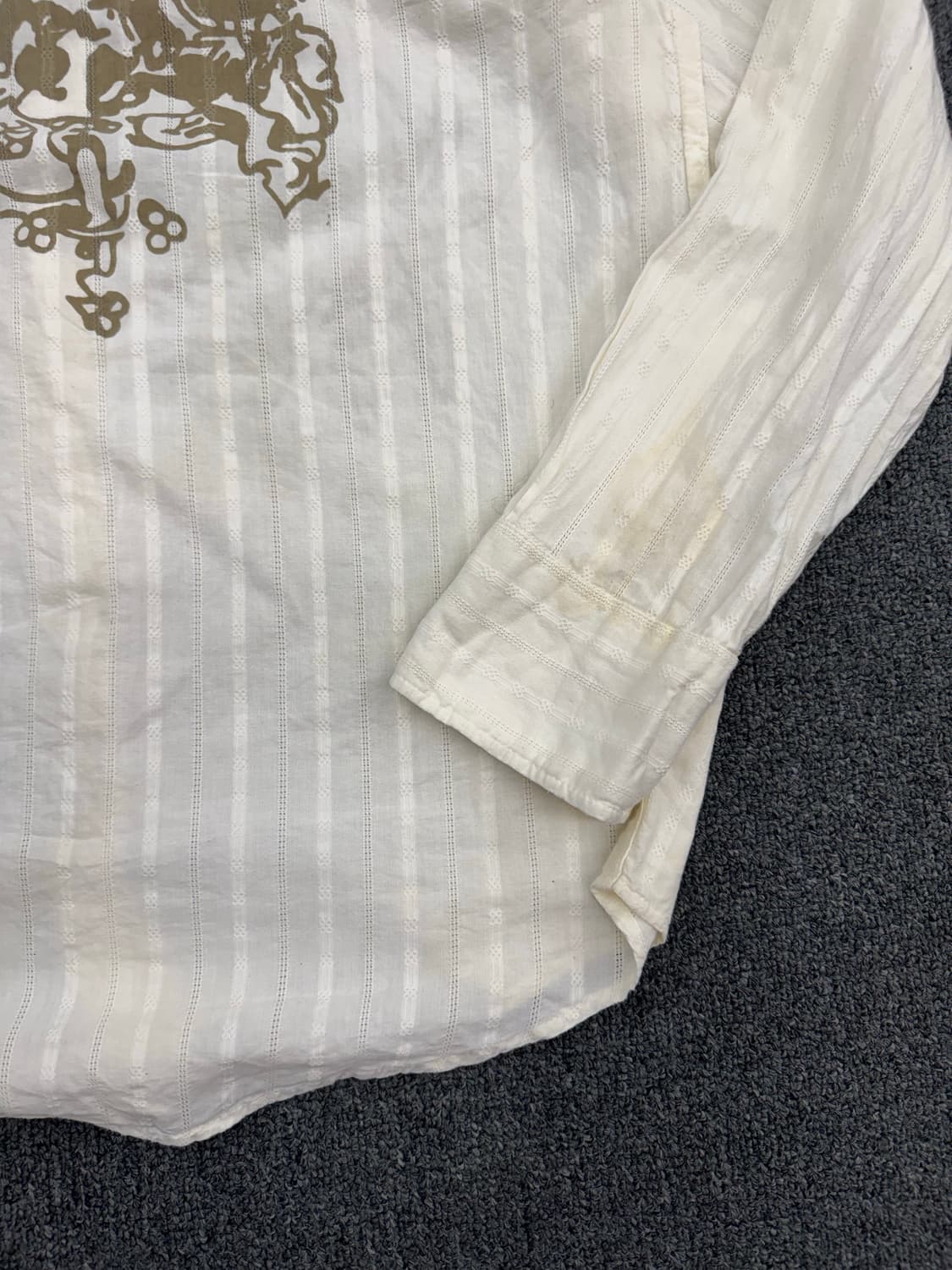 XL)Fore Fornt 빈티지 패턴 프린팅 긴팔셔츠 상품이미지7