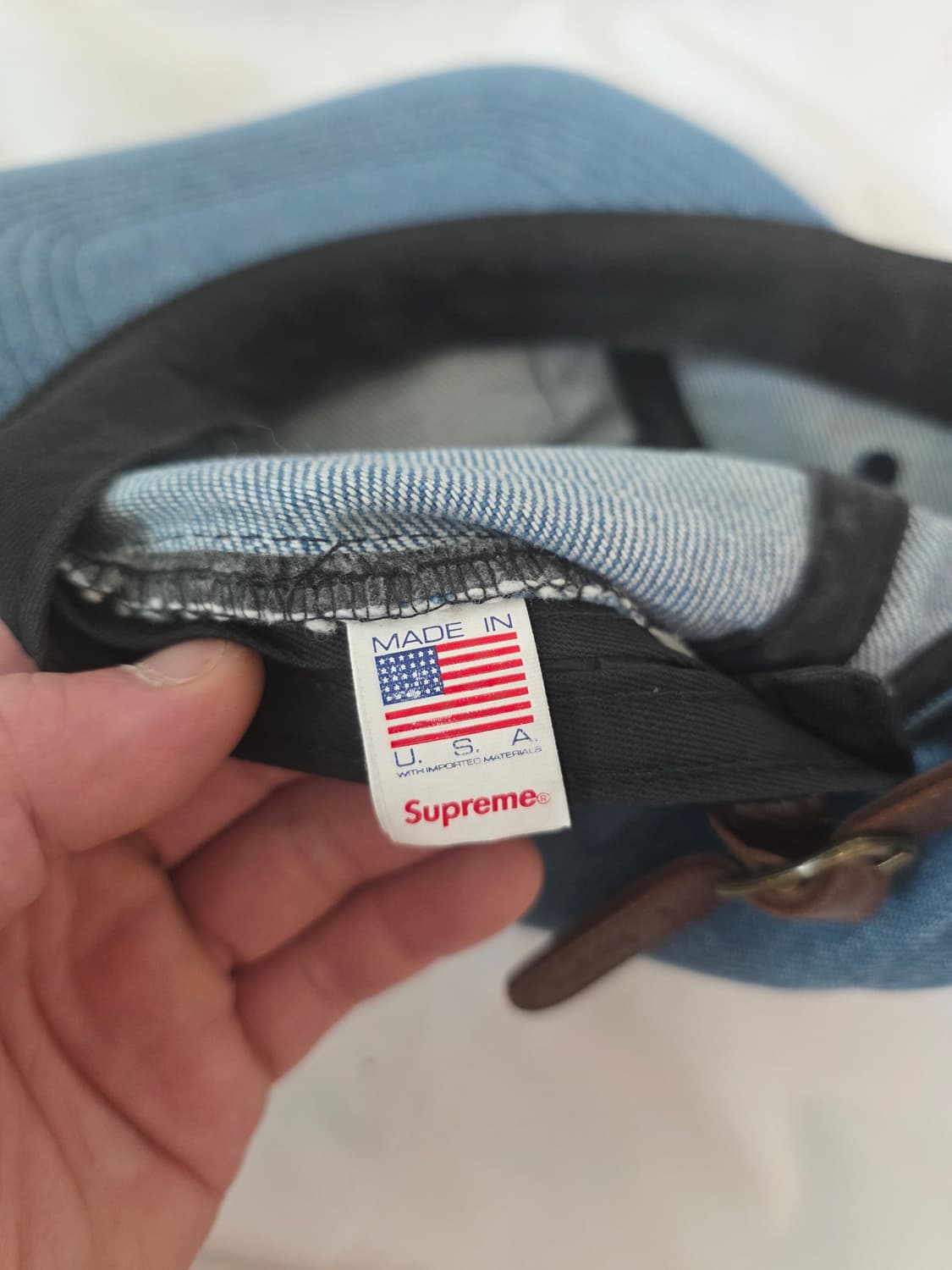 슈프림 워시드 치노 트윌 캠프캡 데님 상품이미지4