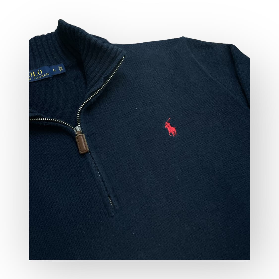 L)폴로 랄프로렌 하프집업 코튼니트 상품이미지2