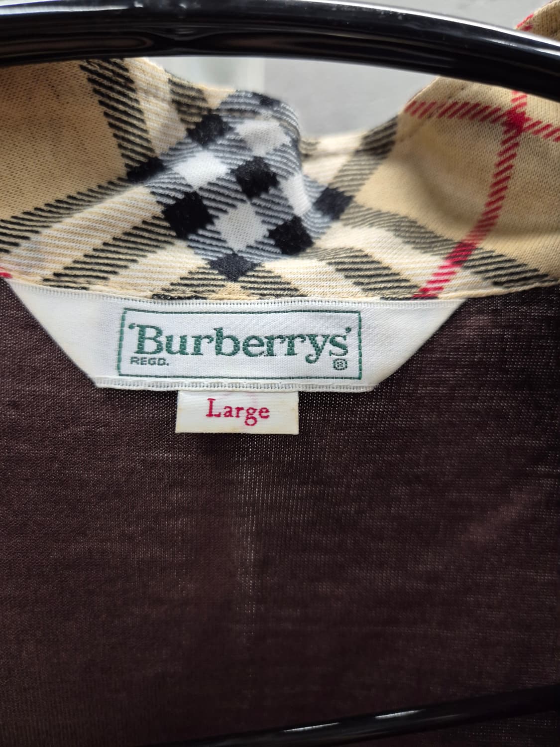 버버리 골프 남성 브라운 반집업 니트 라지 상품이미지5