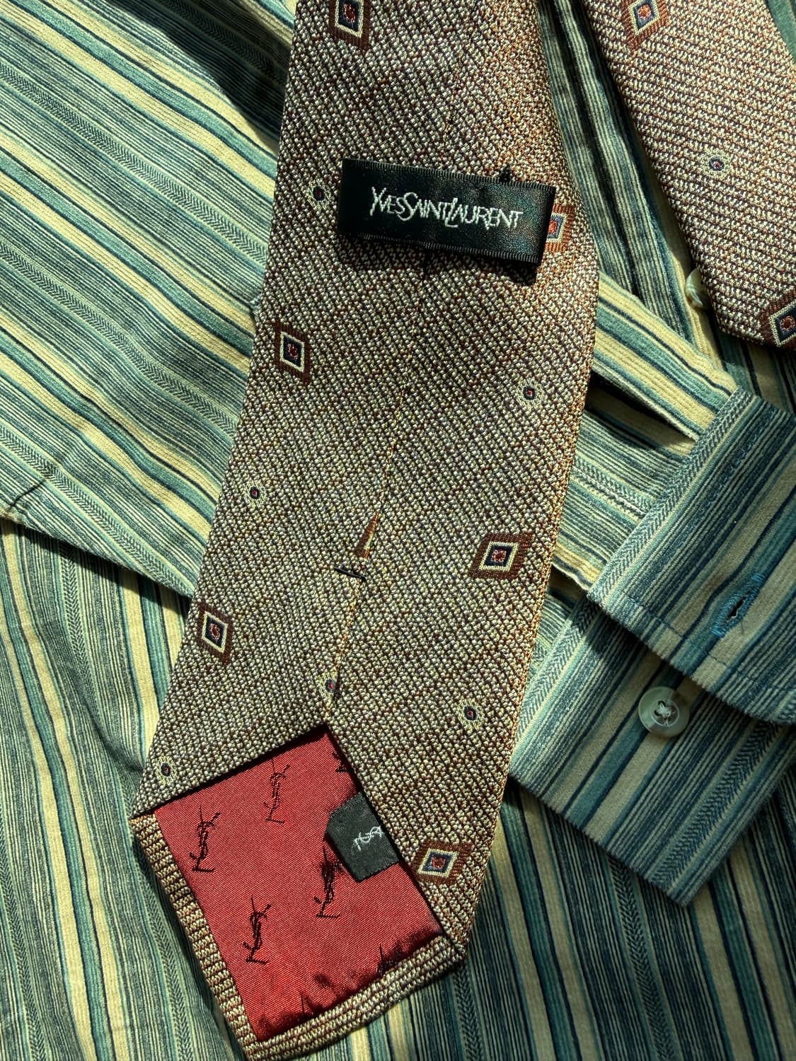 빈티지 셔츠/Yves Saint Laurent 타이 상품이미지5
