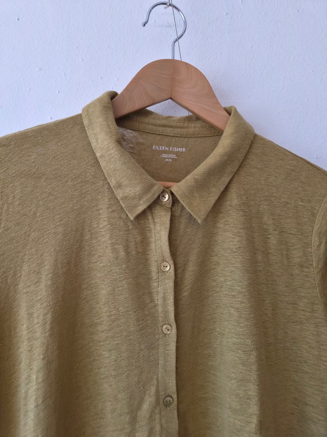 Eileen Fisher 여성 리넨 버튼업 셔츠 M사이즈 상품이미지1