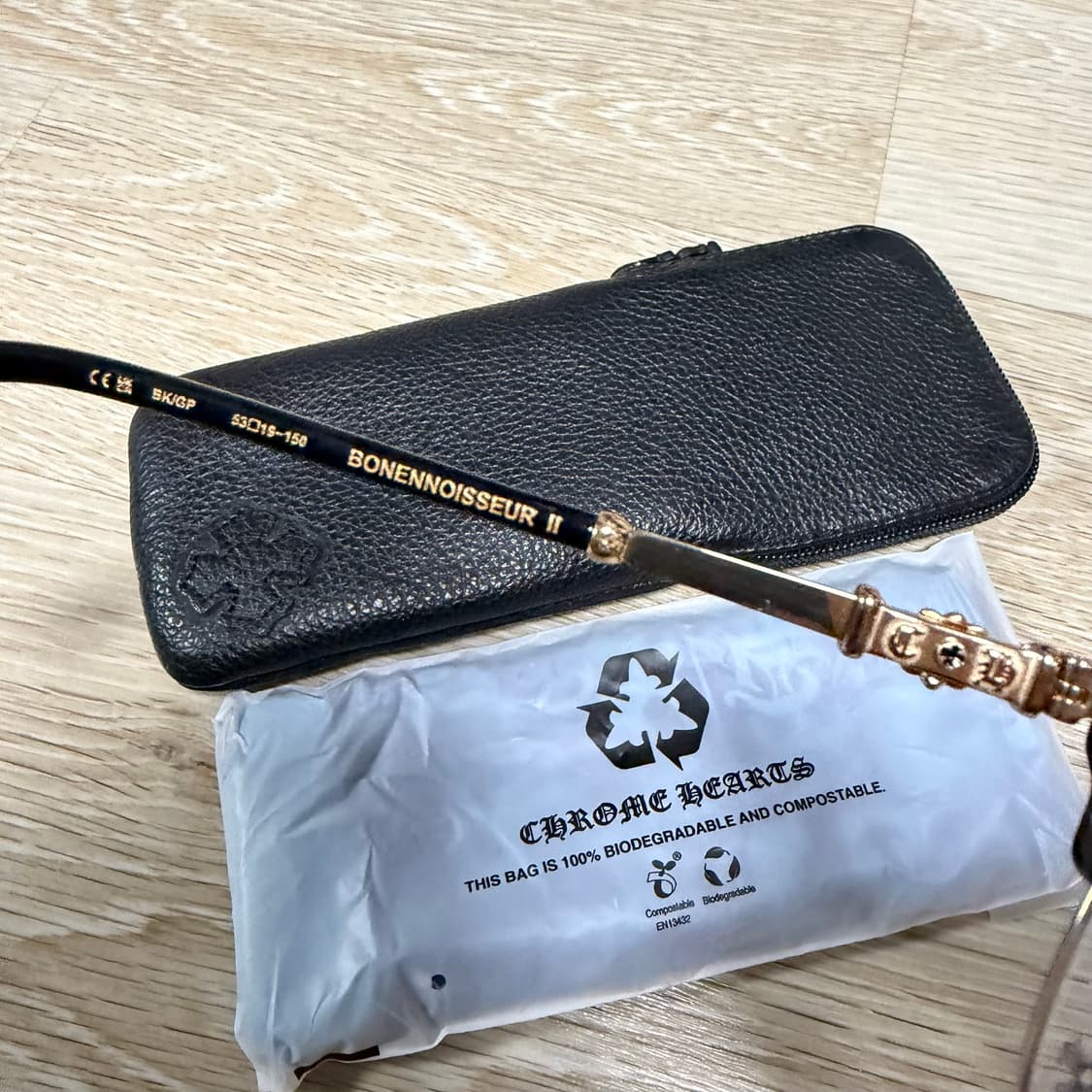 [S+급/53mm] 크롬하츠 보넨노이슈어 2 안경 블랙/골드 상품이미지6