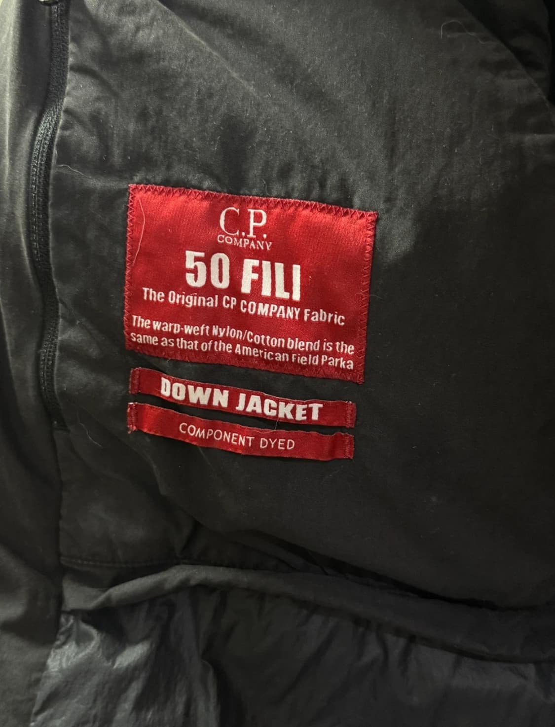 [정품] CP컴퍼니 11주년 50 FILI 구스다운 패딩 블랙 상품이미지4