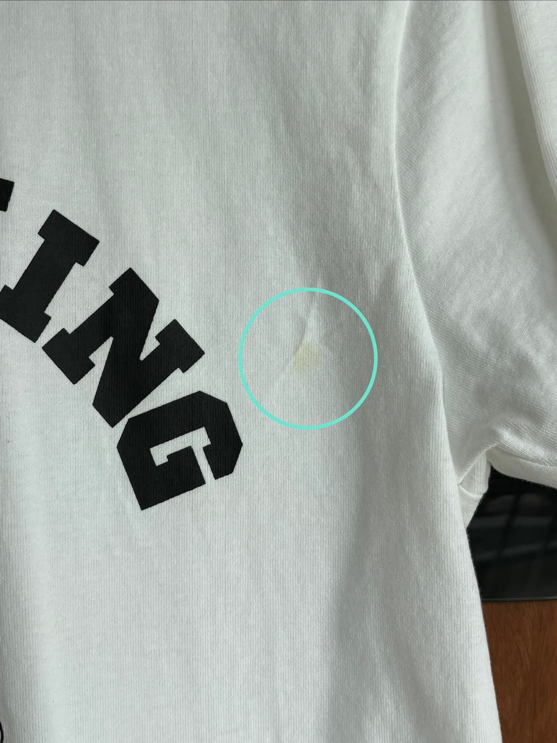 베이프 큐빅 화이트 티셔츠 S 상품이미지5