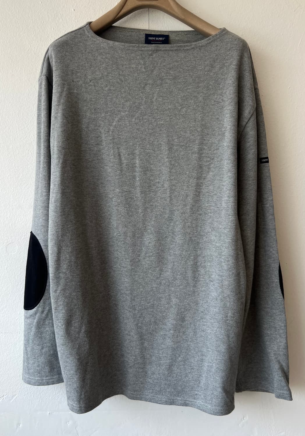 SAINT JAMES 세인트제임스 남성 그레이 보더티셔츠 상품이미지1