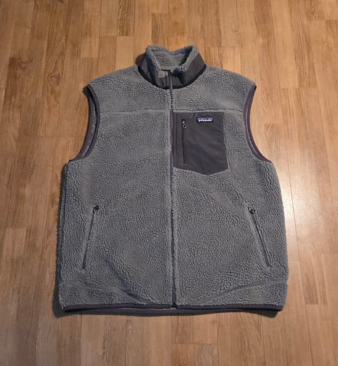 (XL)파타고니아 그레이 레트로 플리스 베스트 신칠라 후리스 상품이미지1