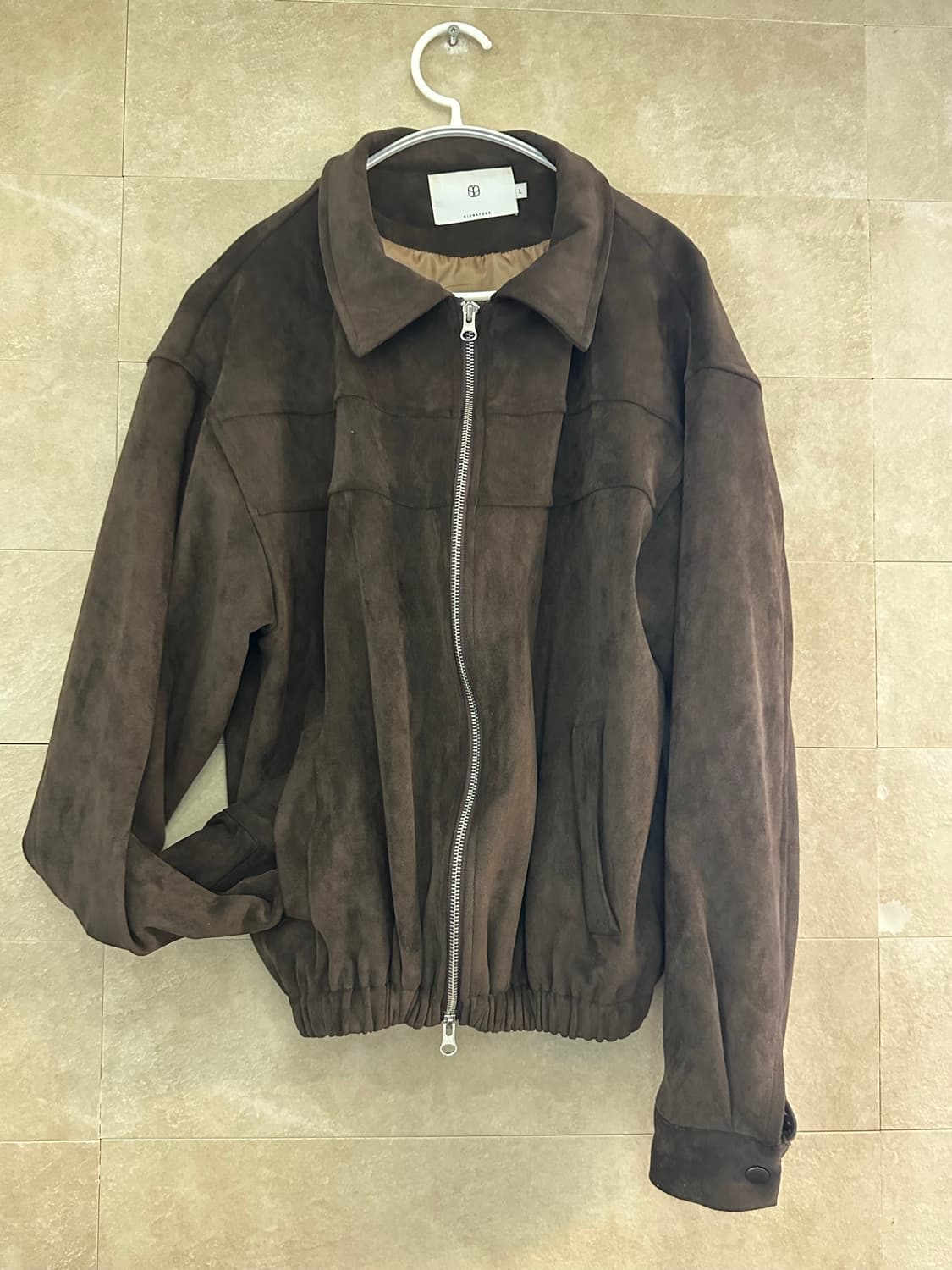 SIGNATURE 갈색 스웨이드 자켓 (L) 상품이미지7