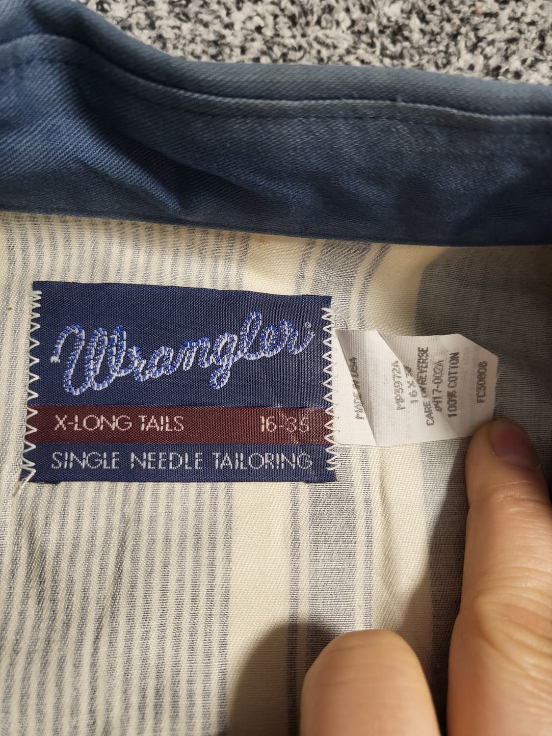 랭글러 UAS 빈티지 스트라이프셔츠 상품이미지2