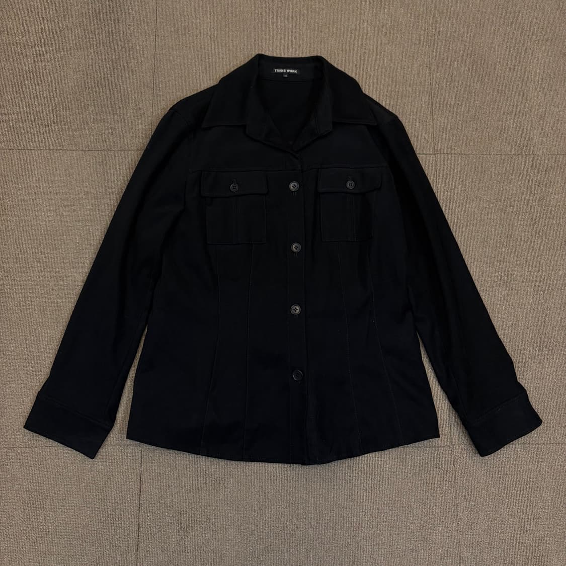 TRANS WORK 우먼스 스웨이드 셔츠  상품이미지1