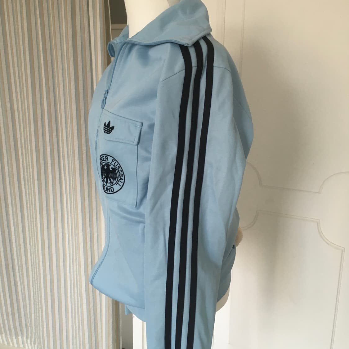 아디다스 독일 져지 트랙탑 스카이블루 상품이미지2