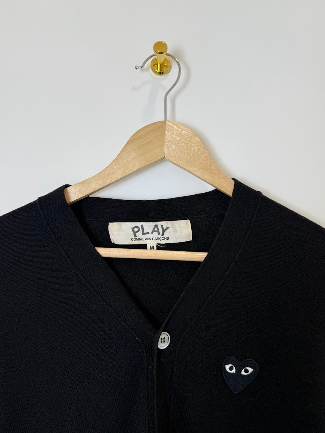 꼼데가르송 블랙 하트와펜 니트 가디건 상품이미지2