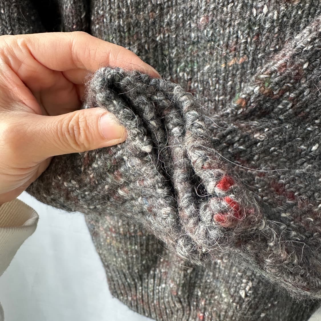 IRO JEANS 이로 진스 17W 울 알파카 실크 브이넥 니트 XS 상품이미지9