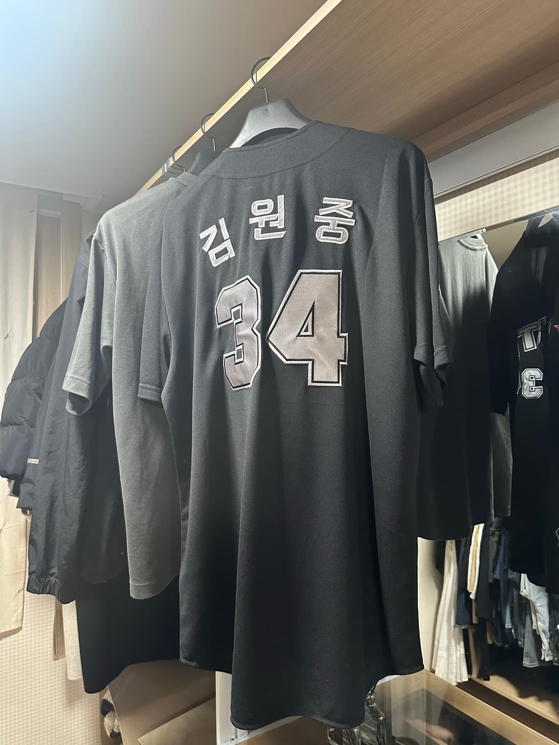 새상품 롯데자이언츠 올드블랙 어센틱 김원중 120 4XL 상품이미지3
