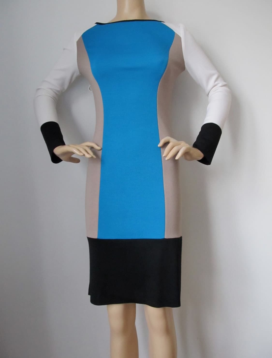 ST.JOHN 센존 밀라노 컬러블록 니트 드레스(4 사이즈) 상품이미지2