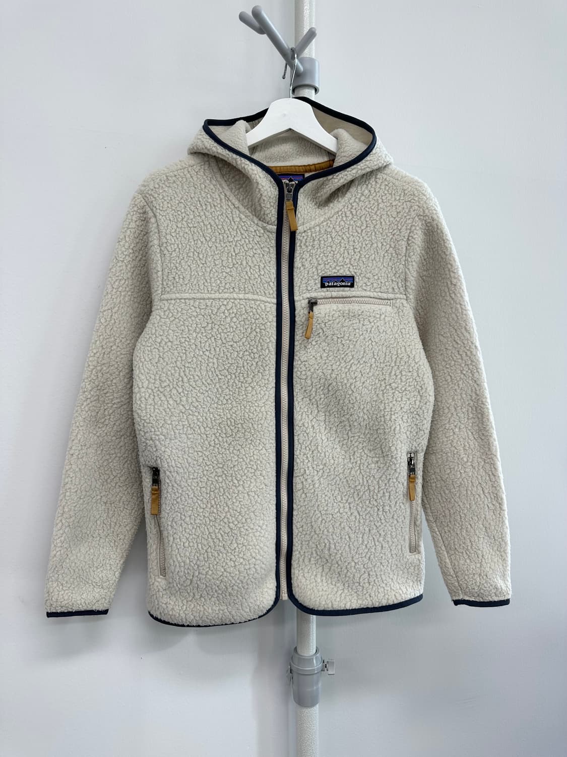 파타고니아 플리스 후드 집업 펠리컨 상품이미지1