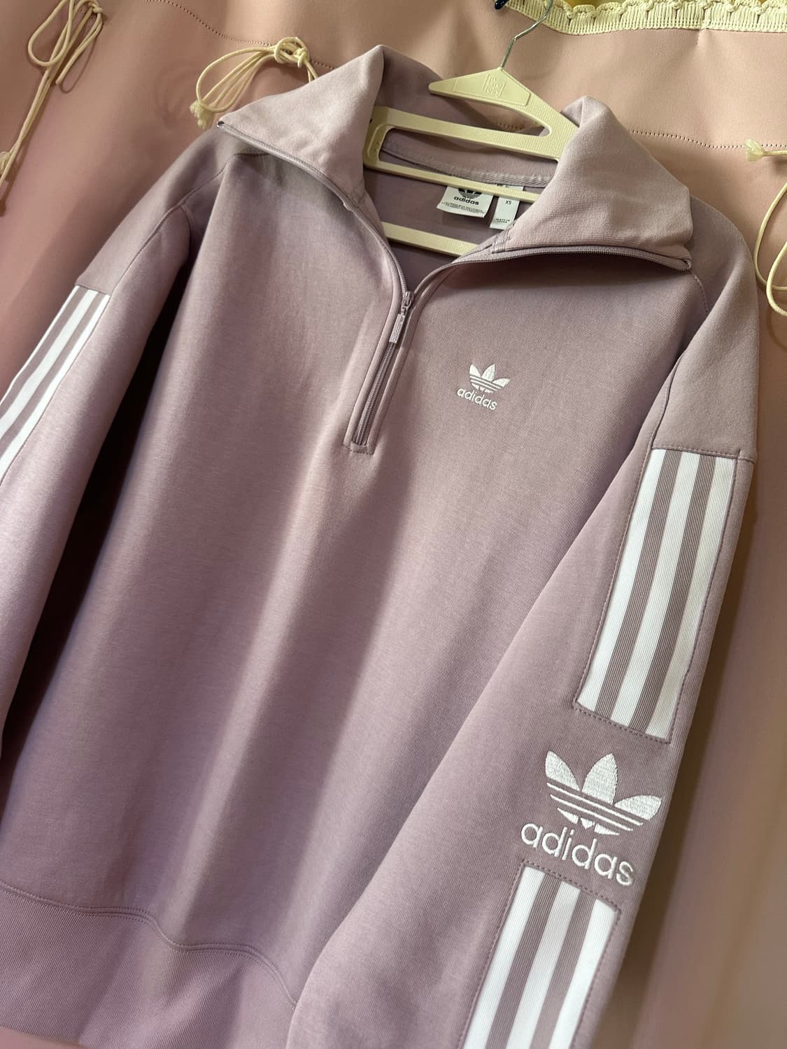 아디다스 파이어버드 반집업 아디다스 불꽃 퍼플 하프집업 아디 맨투맨 상품이미지1