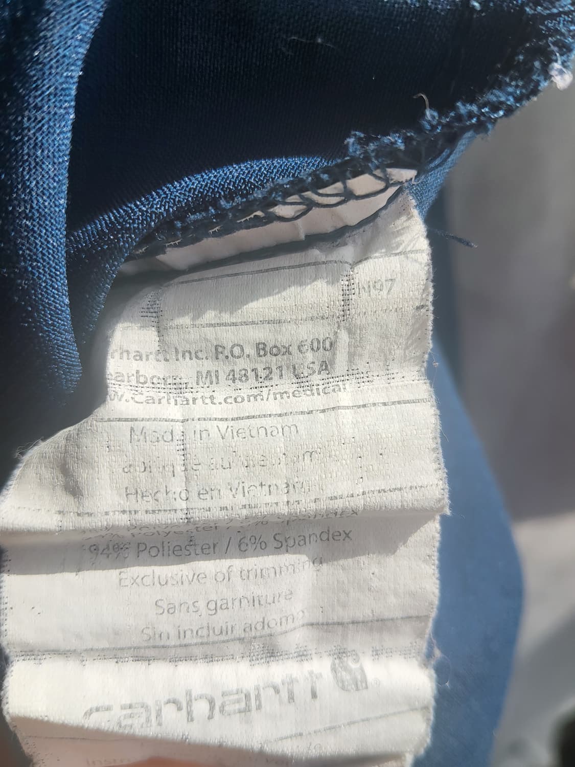 칼하트 남성용 스판 슬림 자켓 (가벼운 바람막이/셔츠형 자켓) 상품이미지7