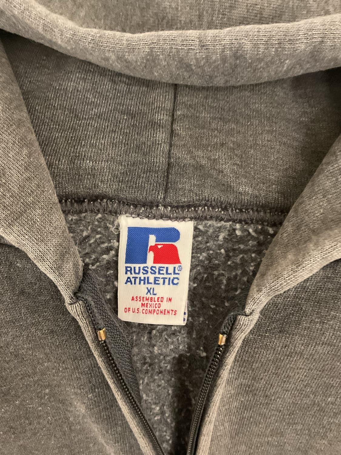 90s russell zip up hoodie 상품이미지6