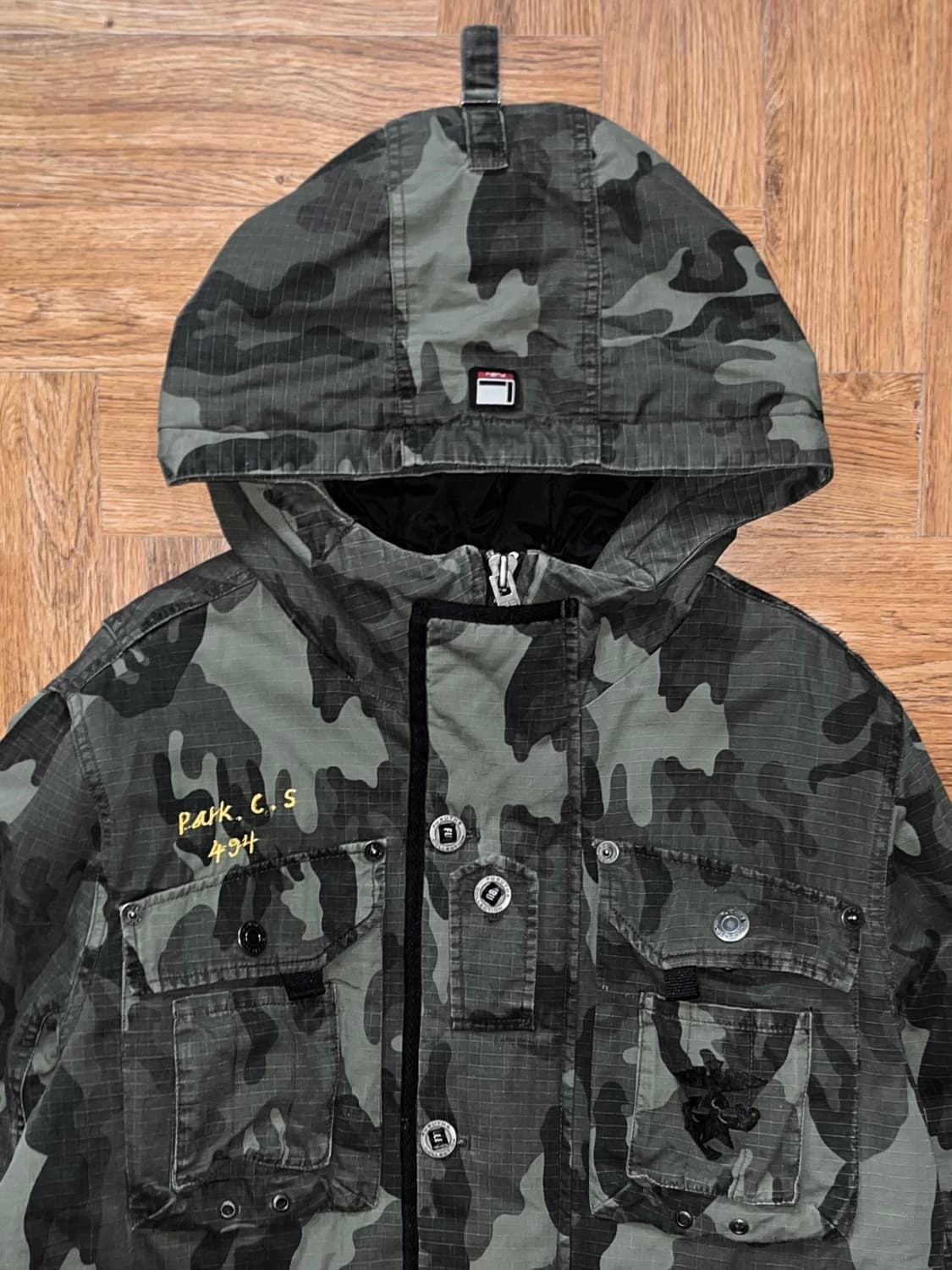 Fubu 밀리터리 카모 디테일 점퍼 상품이미지3