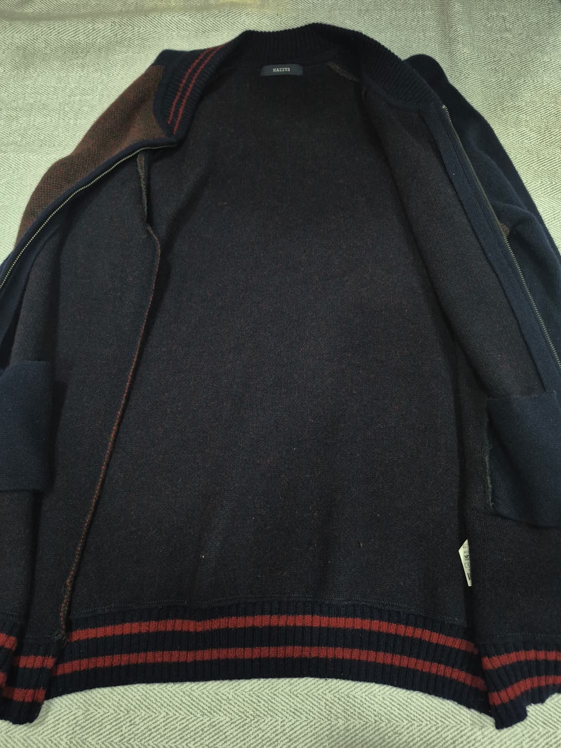 헤지스 모100% 니트집업 여성 100사이즈 상품이미지5