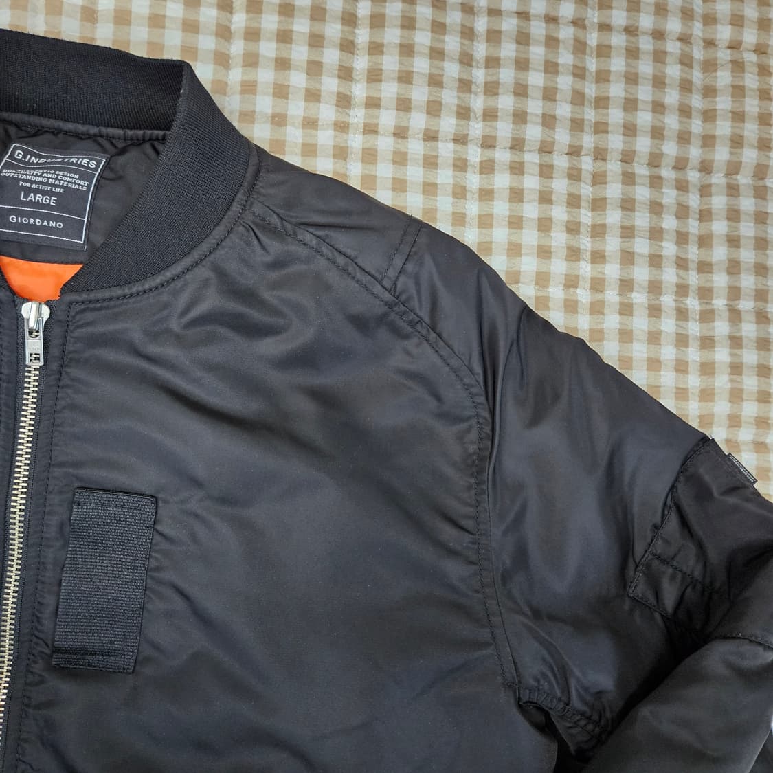 지오다노 오버핏 항공점퍼 남자100~105 상품이미지3