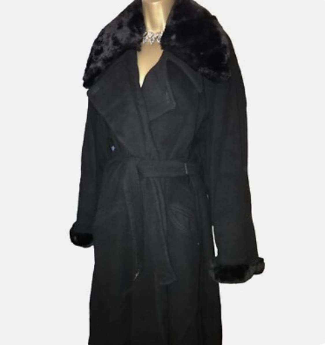 직구 / 이베이 무스탕 카라 캐시미어 코트 / xl 105 - 110 상품이미지1