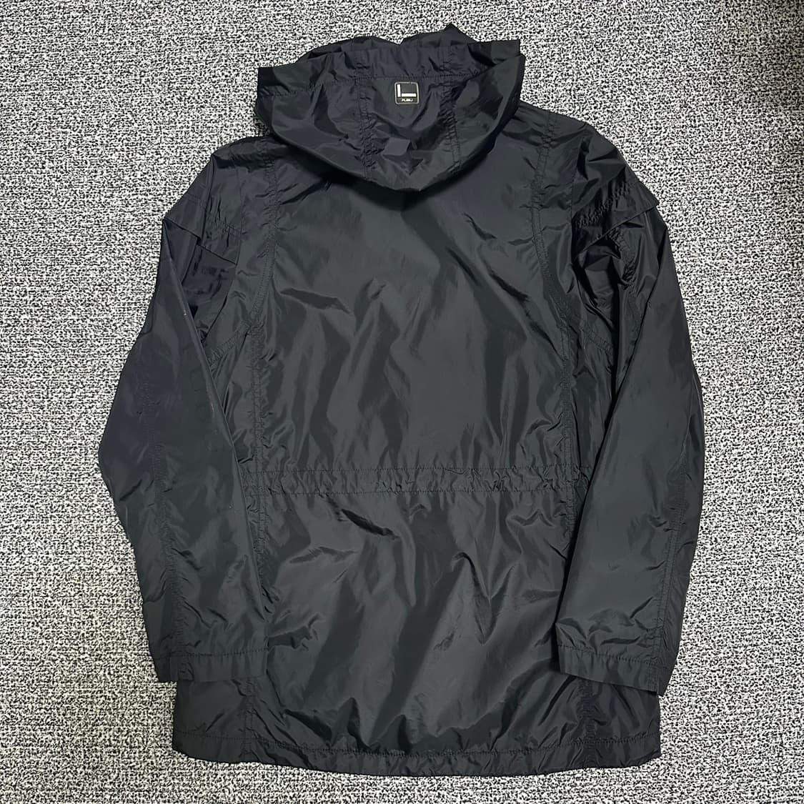 (M추천) 후부 FUBU 블랙 후드 바람막이 자켓 상품이미지4