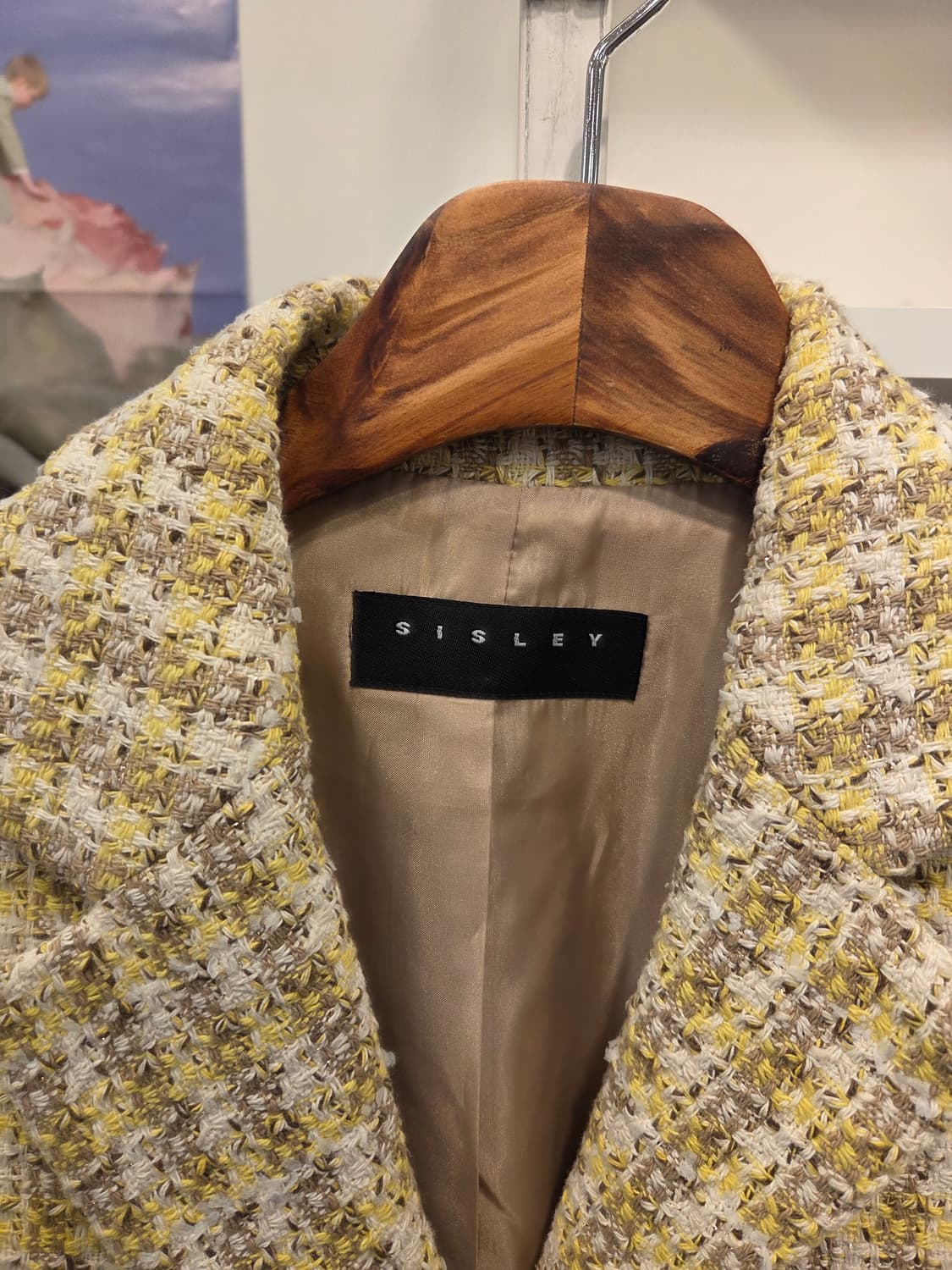 시슬리 이탈리안 패브릭 트위즈 자켓 상품이미지3