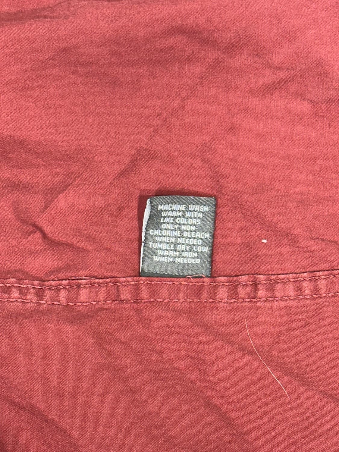 칼하트 버건디 오버핏 솔리드 워크 셔츠 XL 상품이미지8