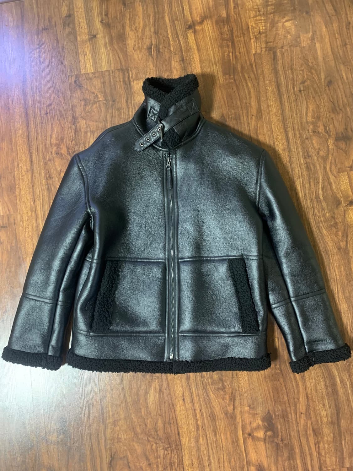 블랙 무스탕 상품이미지1