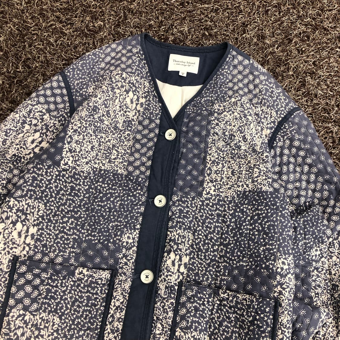 써스데이아일랜드 퀄팅 자켓 점퍼 상품이미지2