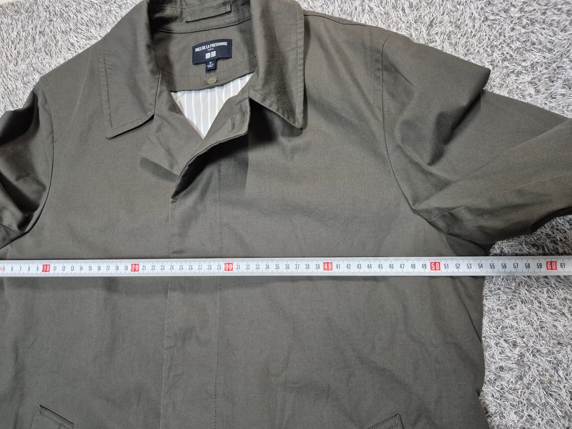 유니클로X이네스 남성 컨버터블 칼라 코트 M 상품이미지10