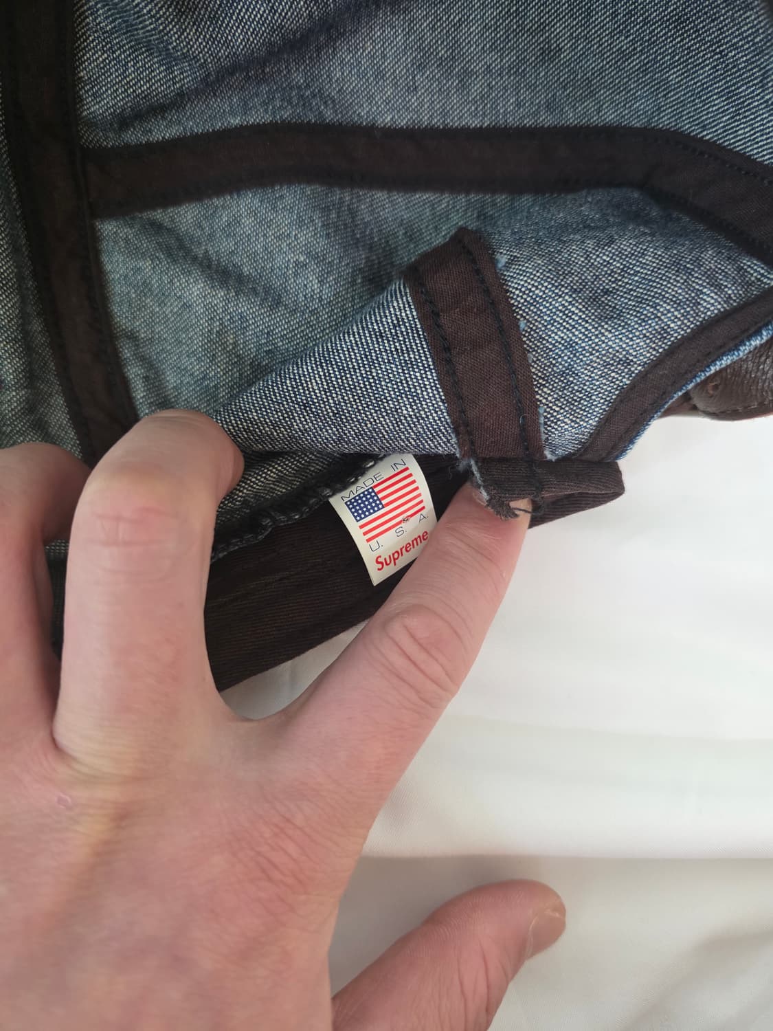 슈프림 워시드 치노 트윌 캠프캡 데님 상품이미지4