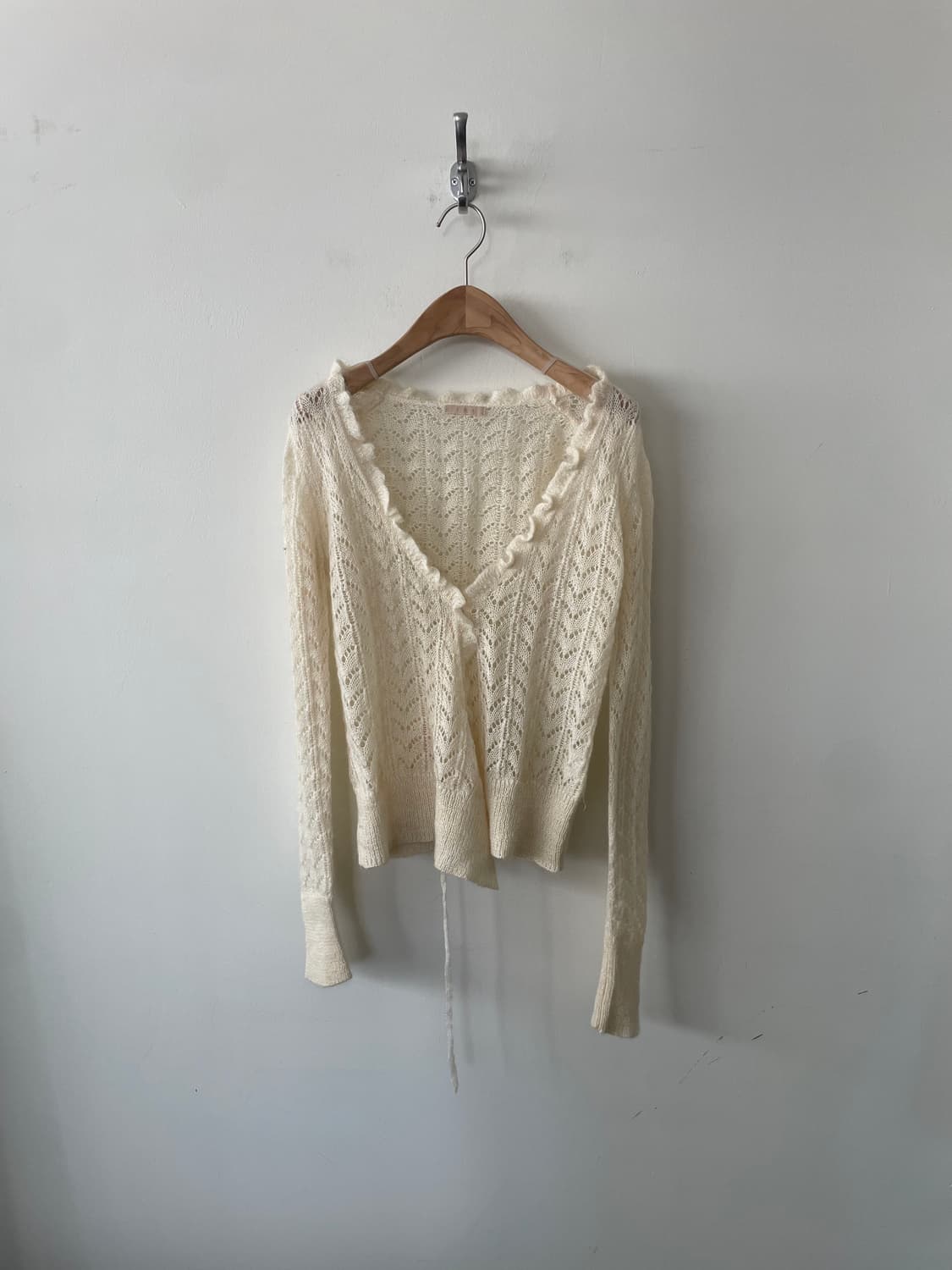 vintage frill crochet wrap cardigan 상품이미지1
