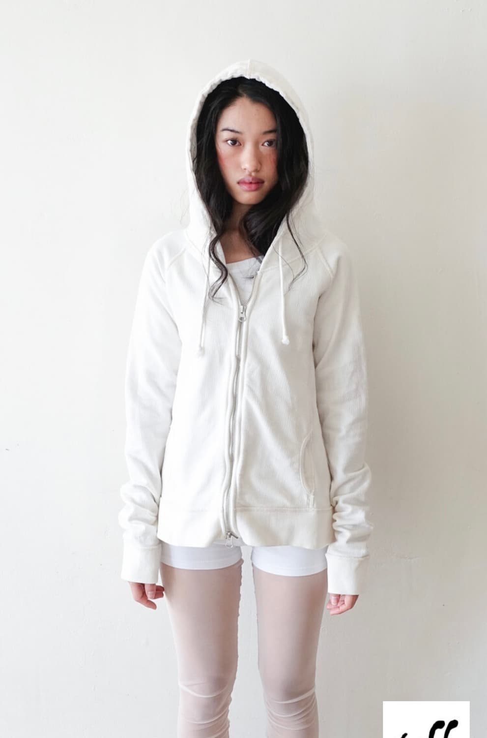 (구해요) 샵페어리 washed lily hoodie 후디 화이트 상품이미지1