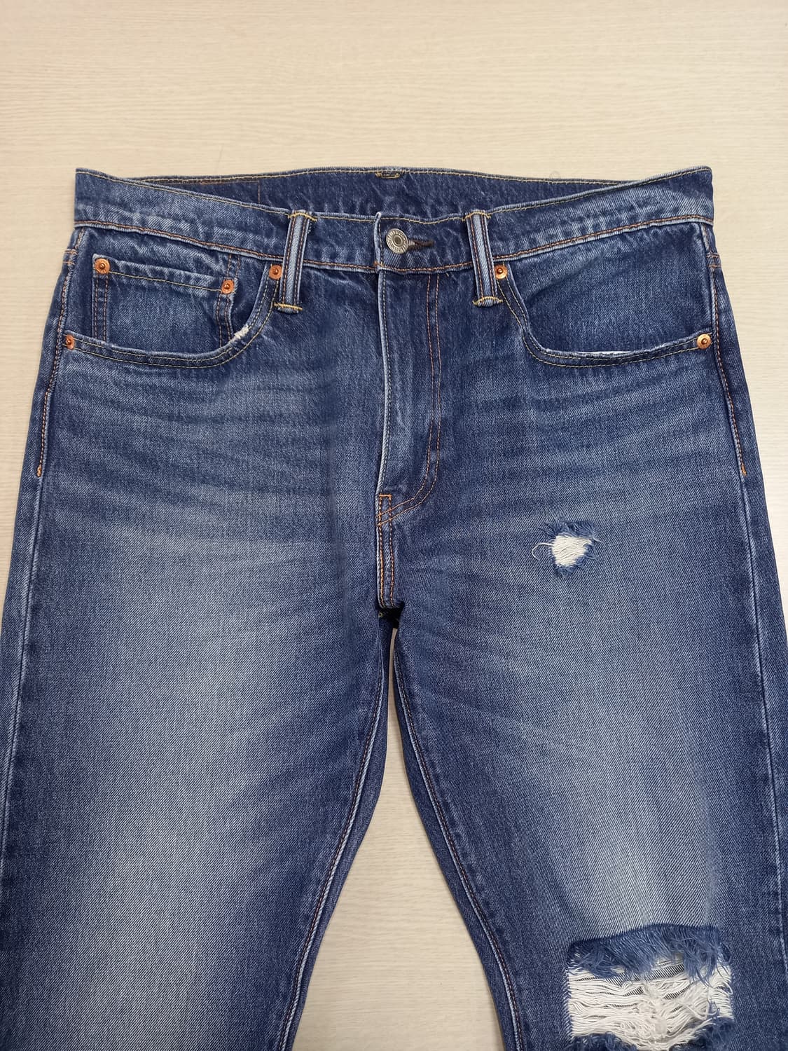 34 리바이스512 데미지워싱 스판 슬림일자진 34-599 상품이미지3