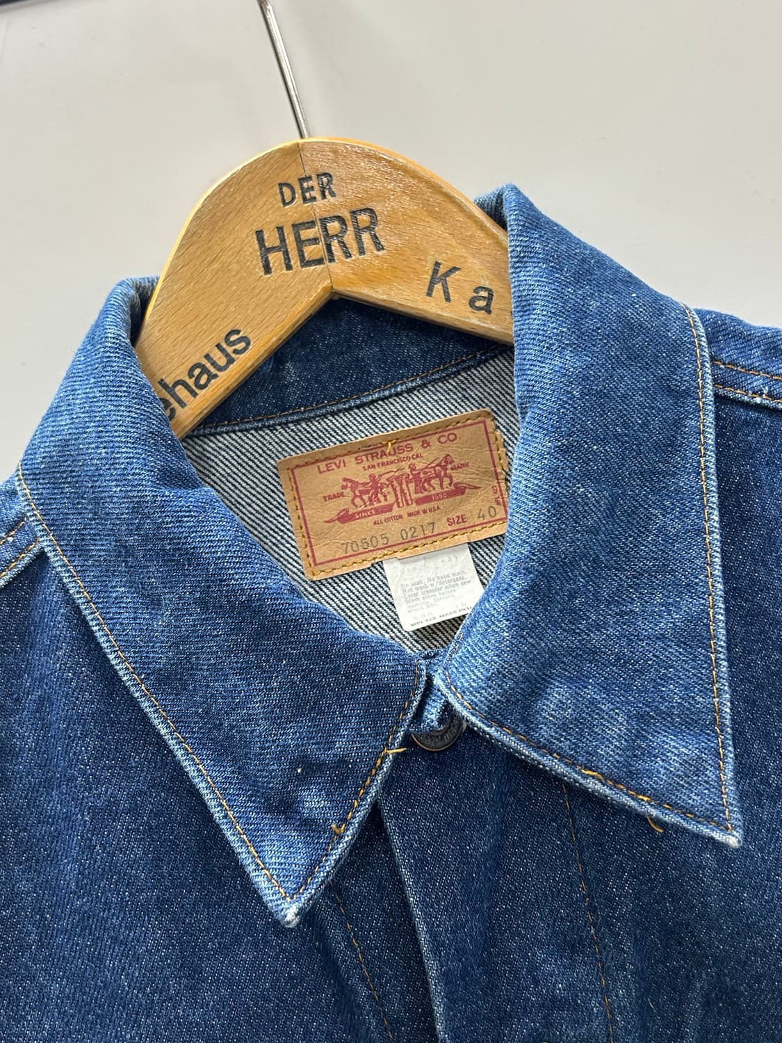 70-80s 리바이스 70505 데님 트러커 자켓 상품이미지2