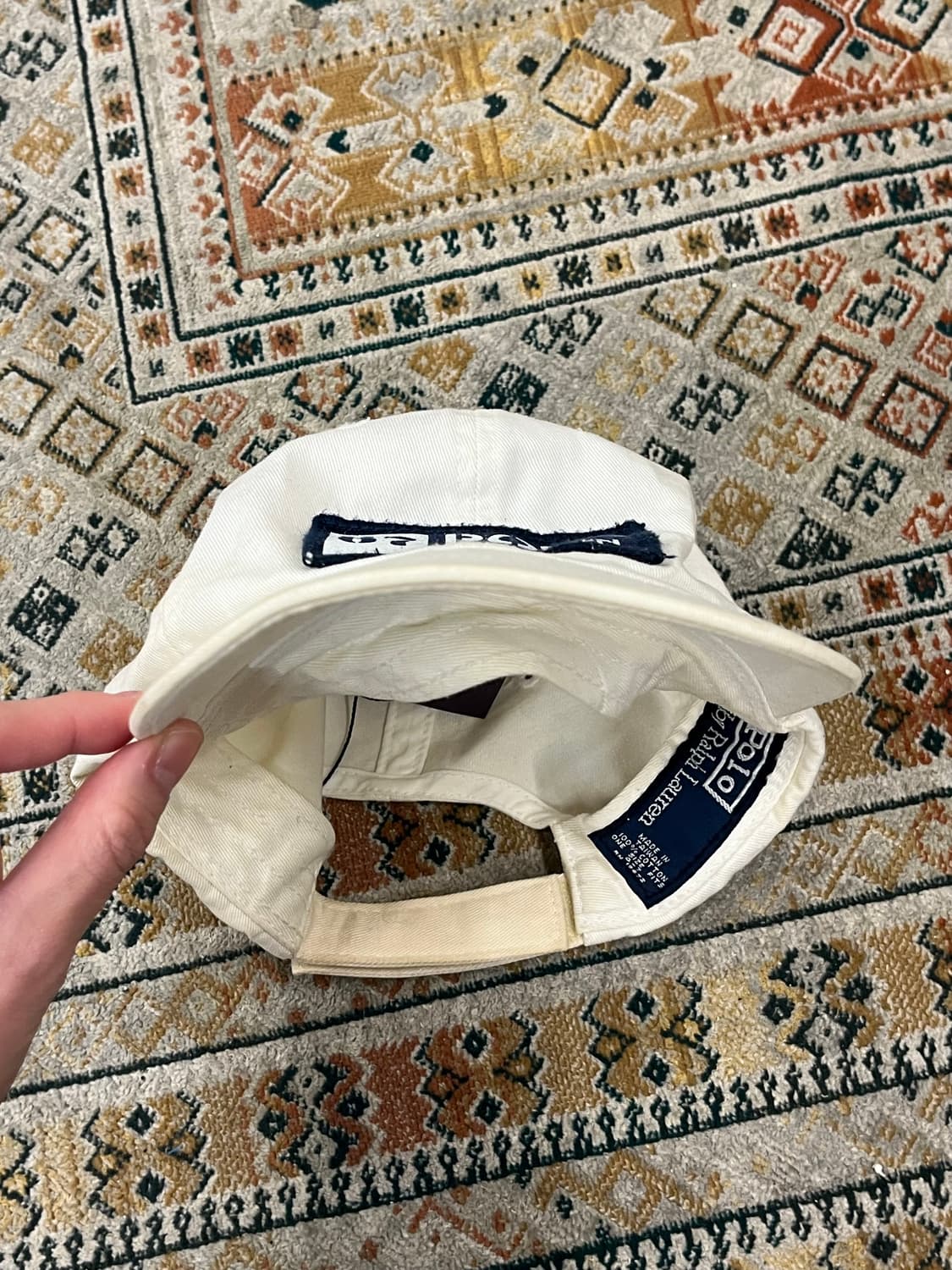 폴로 랄프로렌 볼캡 화이트 키즈 4-7 #csz3145 상품이미지5