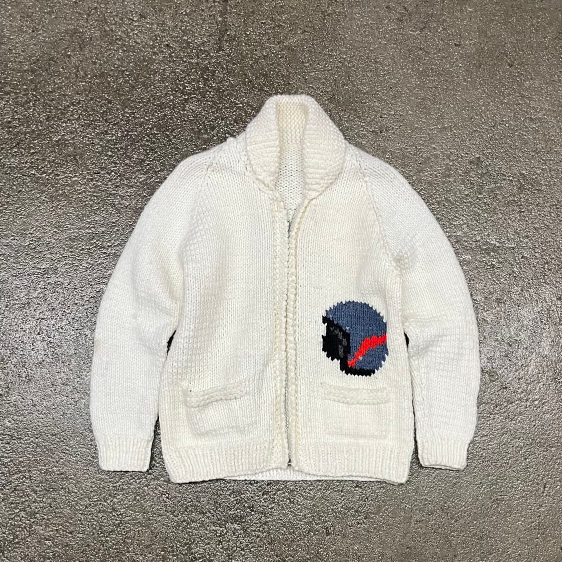 빈티지 핸드메이트 니트 집업 (90) 상품이미지3