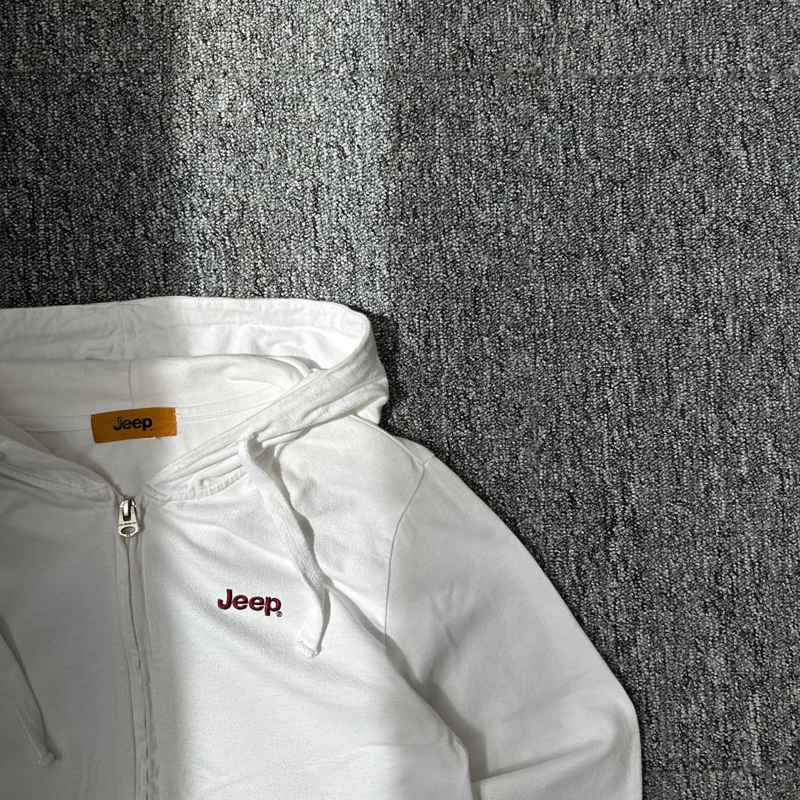 Jeep 화이트 로고 후드집업 상품이미지2