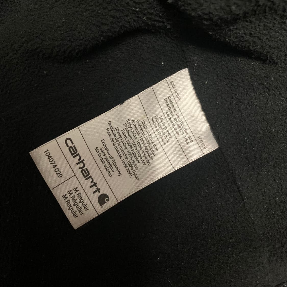 칼하트 기모 자켓 상품이미지6