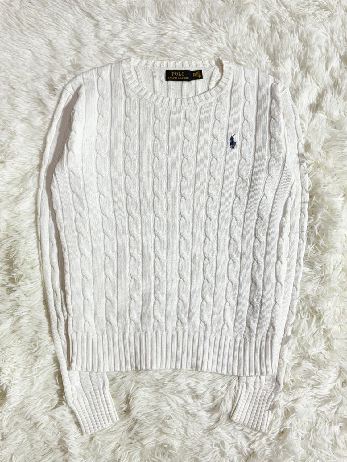 폴로 랄프로렌 화이트포니 꽈배기 니트 상품이미지3